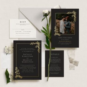 Hamilton Elegant Gold Foil Greenery Wedding