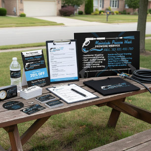 For Him Pressure Washing Black Power Wash Cleaning T-Shirt