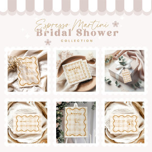  Espresso Martini Love is Brewing Bridal Shower  Invitation