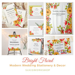 Bright Floral Watercolor Wall Backdrop Tapestry