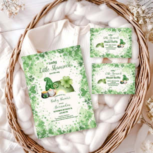 Lucky Little Shamrock Baby Shower Books for Baby Enclosure Card