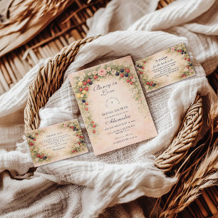 Berry in Love Garden Bridal Shower Napkin