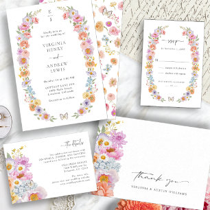 Bright Floral Save The Date