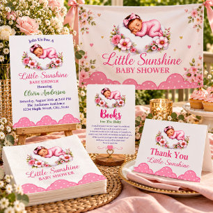 Sweet Sleeping Beauty Baby Girl Shower Banner