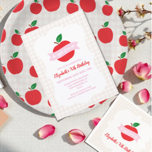 Apple Of Our Eye Girls Birthday Napkin