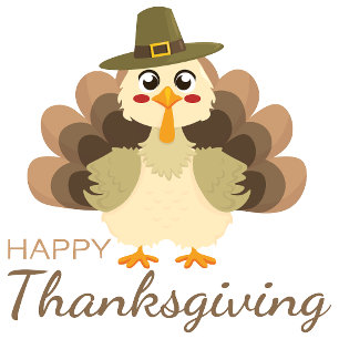 Happy Thanksgiving Cute Turkey Cushion