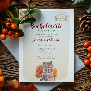 Autumn Fall Vibes Rustic Bachelorette Party  Classic Round Sticker