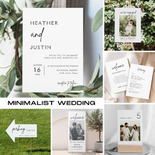 Minimalist Post Wedding Brunch Invitation
