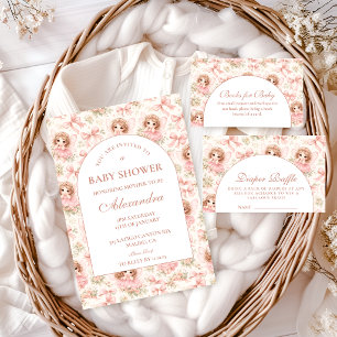 Dreamy Fairy Garden Baby Shower Invitation