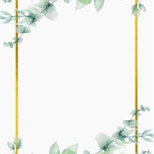 Beautiful Sage Green Greenery Gold Couples Shower Invitation