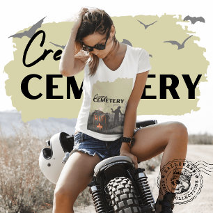 Halloween Stamp Collection "Creepy Cemetery" T-Shirt
