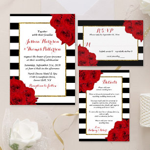 The Chic Modern Luxe Wedding Collection- Red Roses