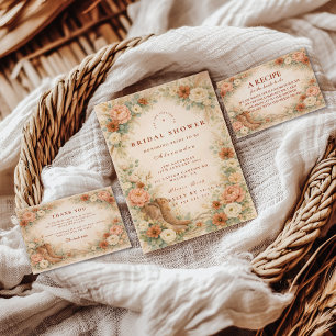 Boho Rustic Western Bridal Shower Invitation