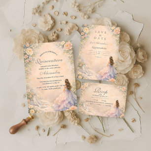 Enchanted Princess Fairytale Quinceañera Invitation