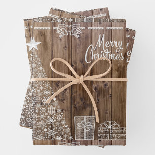 Rustic Script Merry Christmas Photo Holiday Card