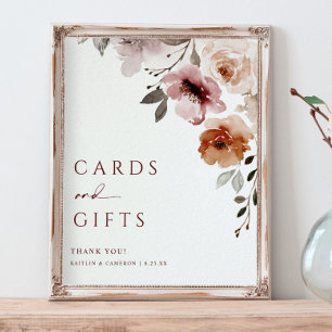 Terracotta Dusty Rose Floral Elegant Wedding Invitation