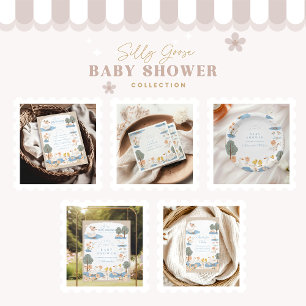 Cute  Silly Goose Baby Shower  Invitation