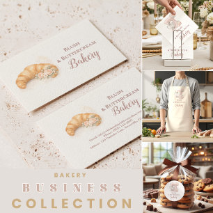 Romantic Blush Croissant Bakery Business