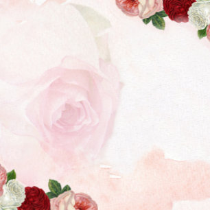 Roses custom Wedding Invitation double sided