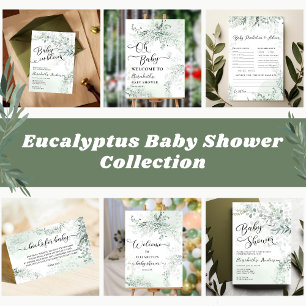 Sage Green Watercolor Eucalyptus Elegant  Wrapping Paper
