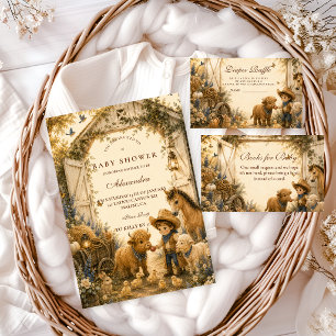 Classic Boy Western Boho Baby Shower Napkin