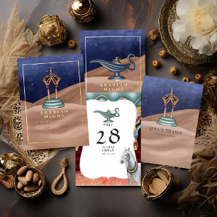 Arabian Nights Themed Party RSVP Card