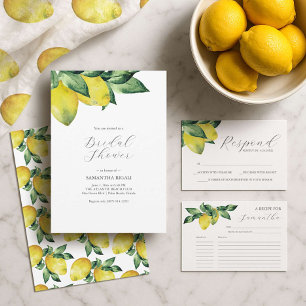 Wedding Stickers Thank You Watercolor Lemons