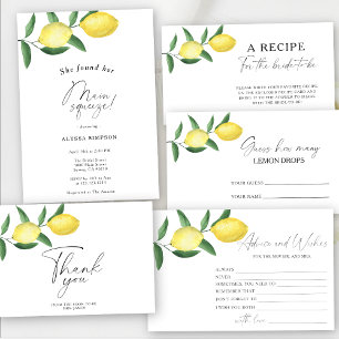 She Found Her Main Squeeze Lemon Bridal Shower Invitation