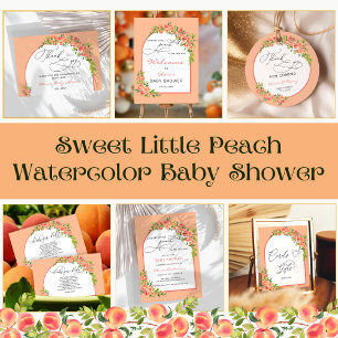 Little Peach Watercolor Napkins