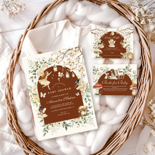 Fairies Wildflowers Flower Meadow Baby Registry Enclosure Card