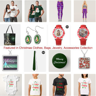 Merry & Bright with Santa Hat, ZSSPG Long Sleeve T-Shirt