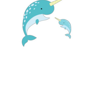 Narwhal Baby Shower Yellow Gender Neutral Whale Invitation