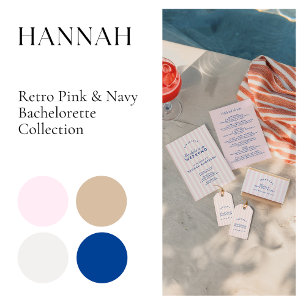 Retro Modern Navy Bachelorette Party  Sweatshirt