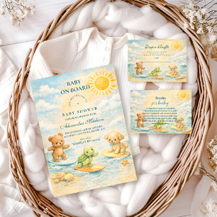 Surf’s Up Baby Shower Napkin