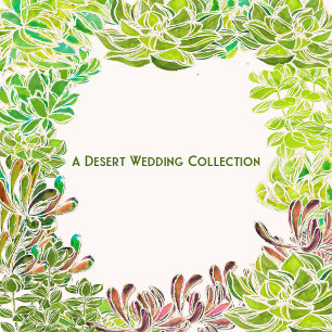 Desert Themed Wedding Customisable Invitation