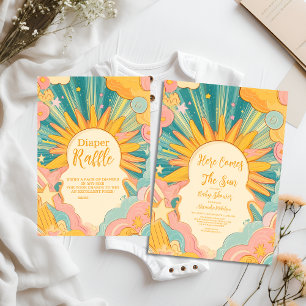 Sunshine Here Come The Son  Baby Shower Napkin