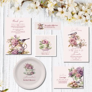 Love is Brewing Tea Party Bridal Shower  Invitation