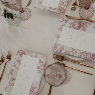 Simple Elegant Script Dinner Menu
