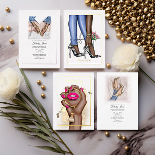 Pink and Gold Glam Chic Bridal Shower