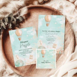 Let the Adventure Begin Baby Shower Invitation