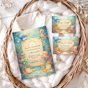 Under The Sea Baby Shower Invitation