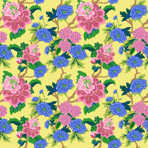 Preppy Chinoiserie Floral Napkin