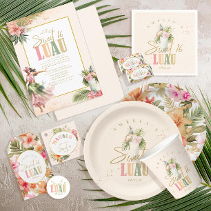 Hawaiian Luau Sweet Sixteen ID1092 ID Badge