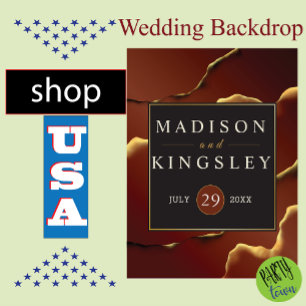 Burgundy Gold 🌿 Elegant Inky Abstract Wedding All In One Invitation