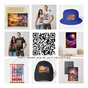 4th of July USA 250th Statue of Liberty Rocket Invitation