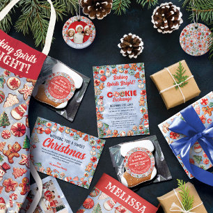 Festive Delight: Christmas Cookie Wonderland Wrapping Paper Sheet
