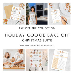 Christmas Cookie Gingerbread Man Bake Off Name Apron