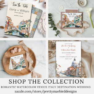 Italian Tiles Destination Wedding Invitation