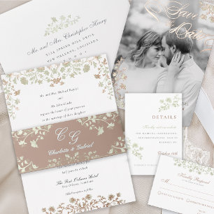 Floral Spring Chinoiserie Save the Date