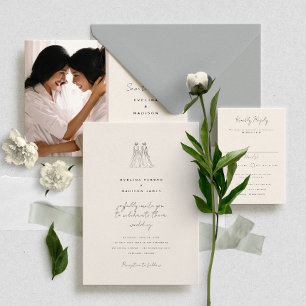 Langley Wedding Invitation Two Brides